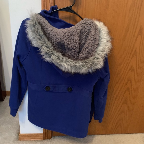 Limited Too Girls' Knit Fleece Peacoat Jacket - Picture 5 of 5